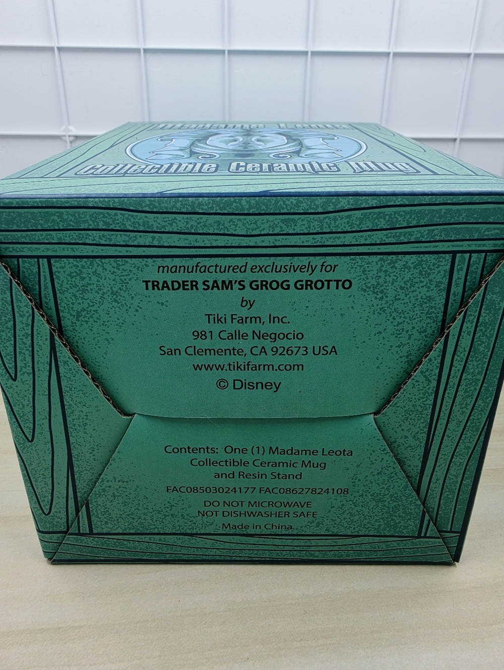 Disney Madame Leota Trader Sams Artist Tank Ceramic Mug - Picture 3 of 15